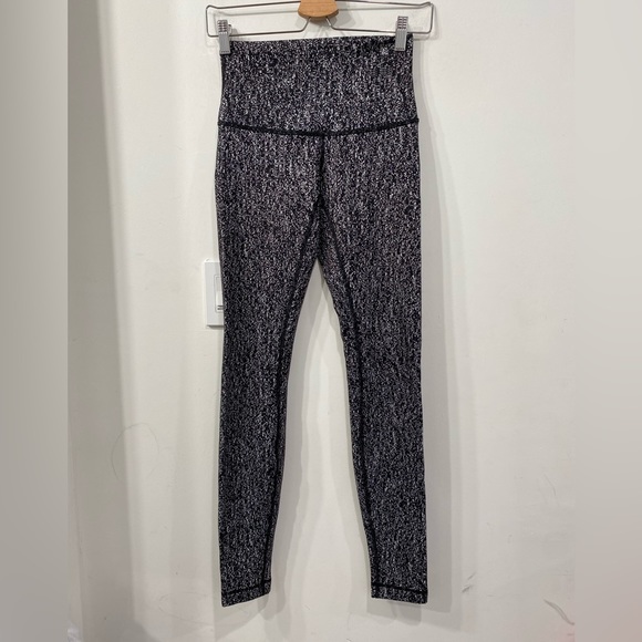 Lululemon Wunder Under Pants Hi-Rise. Luon Suited Jacquard White Size 4 - Picture 5 of 12